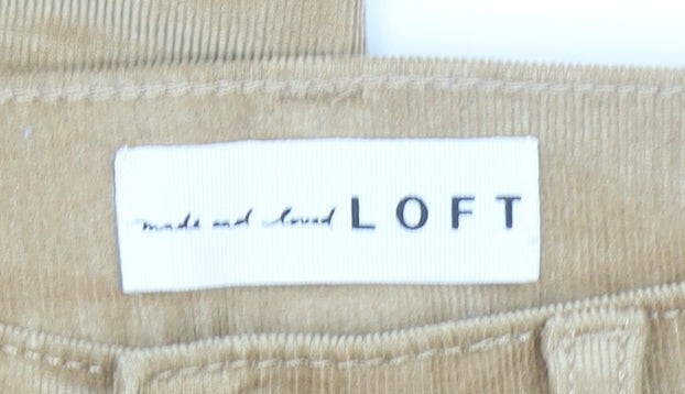 LOFT Women’s Beige Corduroy Skinny Chino Trousers Size 4