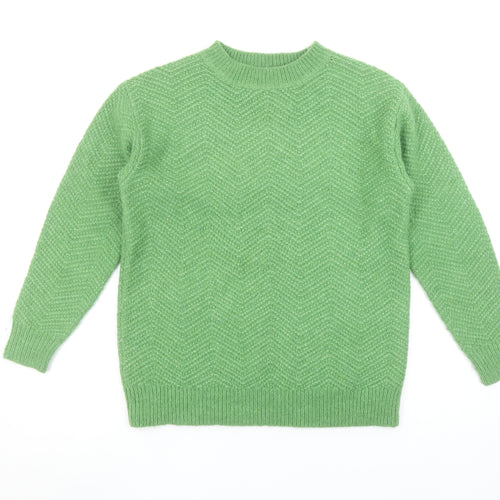 Marks and Spencer Women’s Green Knit Crew Neck Pullover Jumper XS