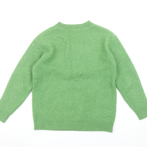 Marks and Spencer Women’s Green Knit Crew Neck Pullover Jumper XS