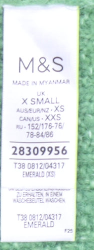 Marks and Spencer Women’s Green Knit Crew Neck Pullover Jumper XS