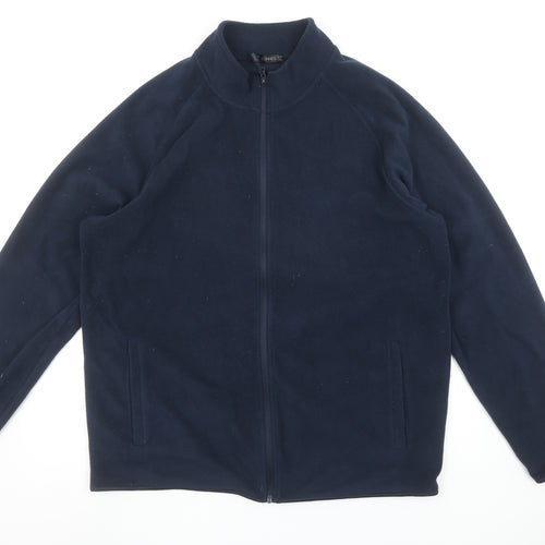 Dunnes Stores Men’s Navy 2XL Fleece Full Zip Basic Jacket