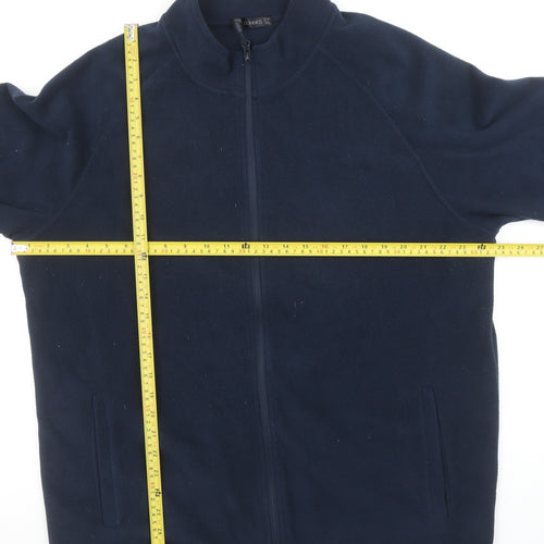 Dunnes Stores Men’s Navy 2XL Fleece Full Zip Basic Jacket