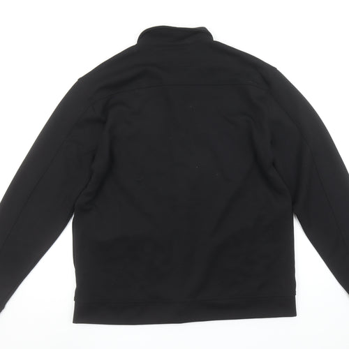 Easy Men's Black Regular Fit Long Sleeve Snap Button-Up Shirt