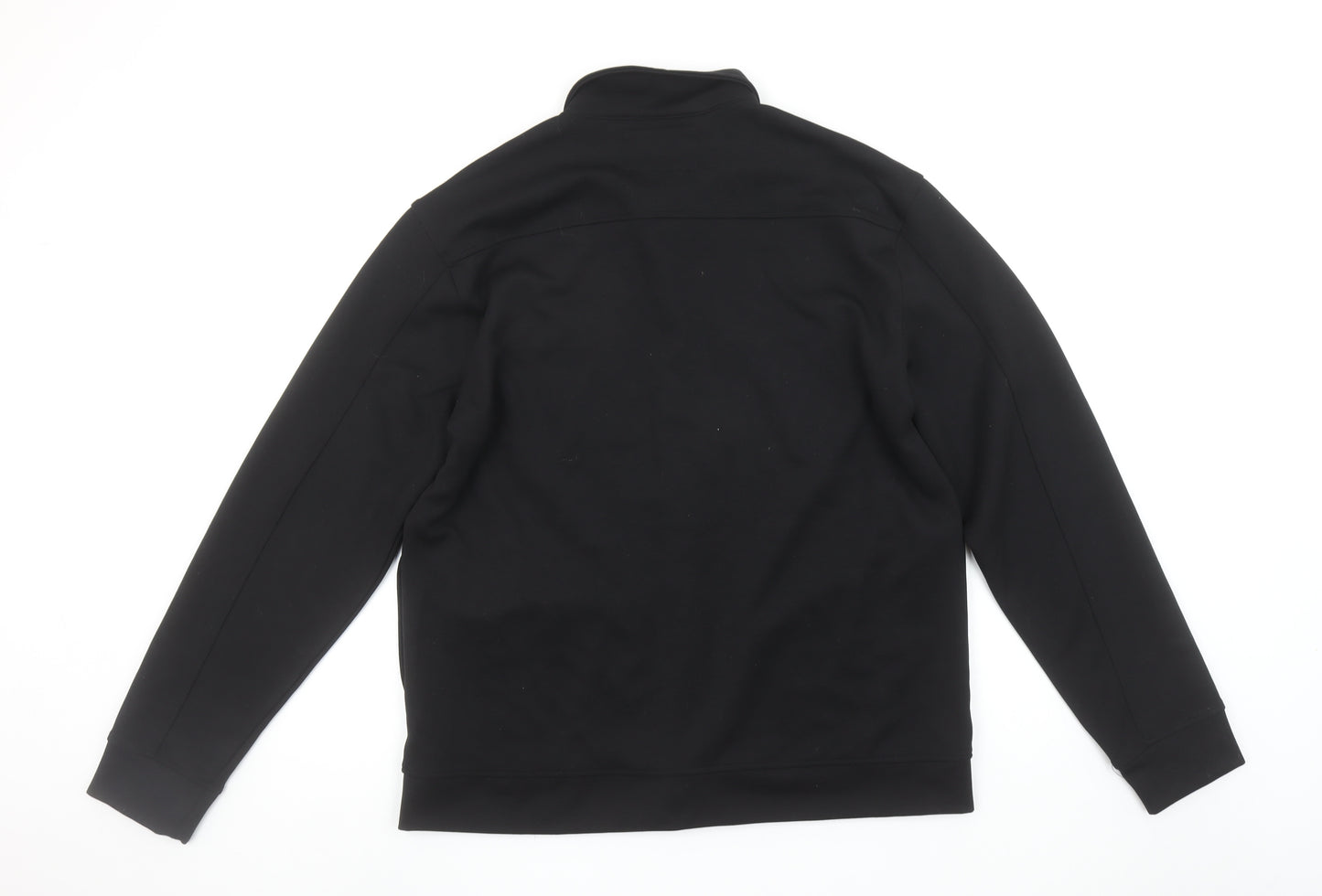 Easy Men's Black Regular Fit Long Sleeve Snap Button-Up Shirt
