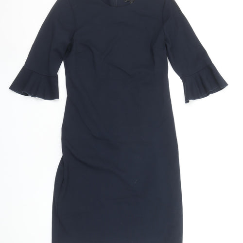 Banana Republic Women Blue Size 8 Sheath Knee Length Work Dress
