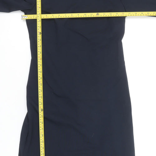 Banana Republic Women Blue Size 8 Sheath Knee Length Work Dress