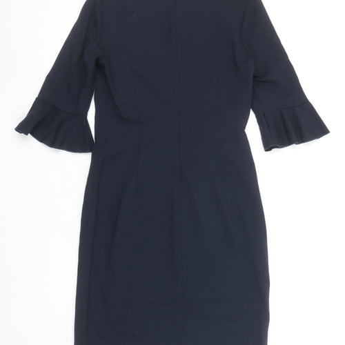 Banana Republic Women Blue Size 8 Sheath Knee Length Work Dress