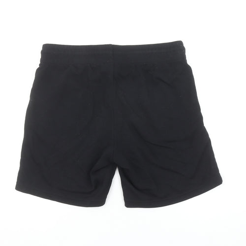 Jack & Jones Mens Black Sweat Shorts M Casual Drawstring Logo