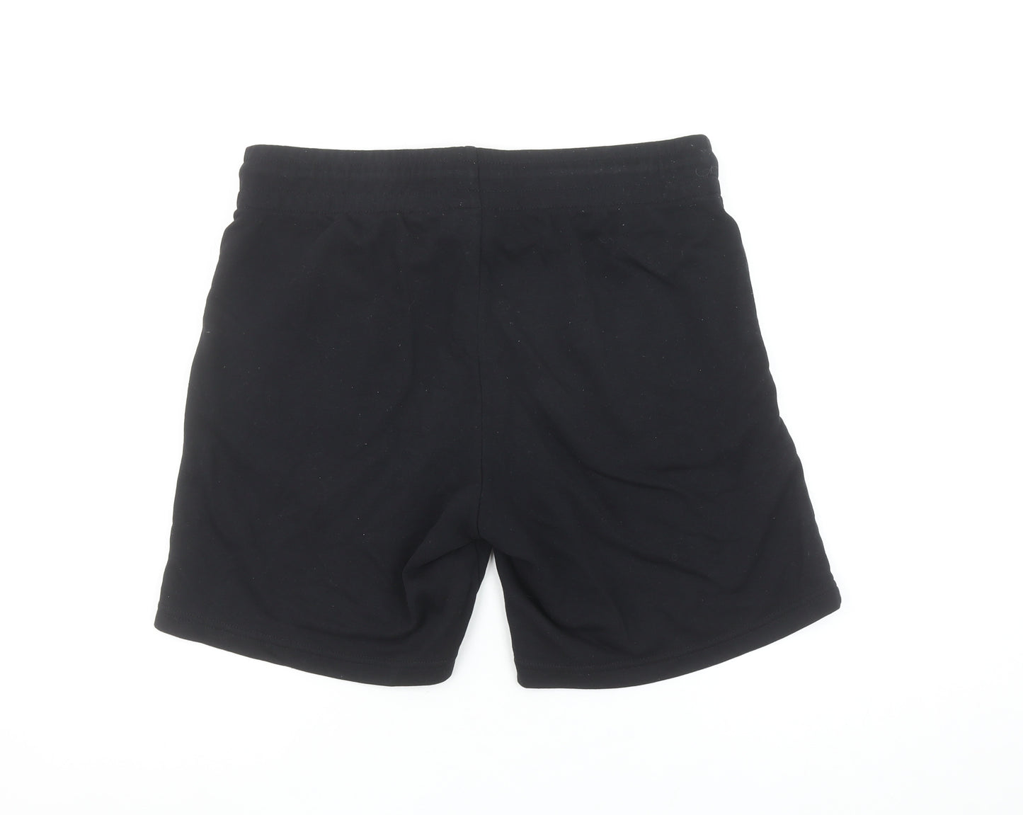 Jack & Jones Mens Black Sweat Shorts M Casual Drawstring Logo