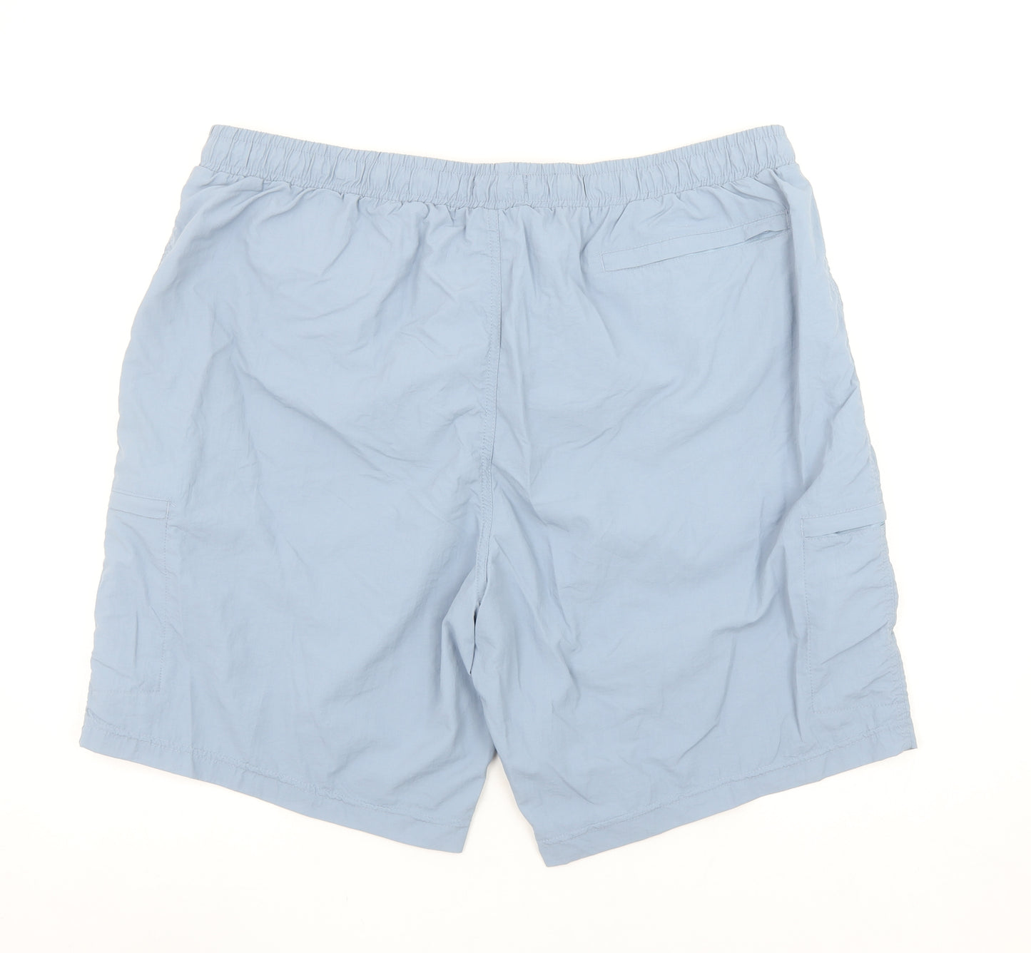 Dunnes Stores Mens Blue 2XL Swim Shorts Elastic Waist Lined Quick Dry