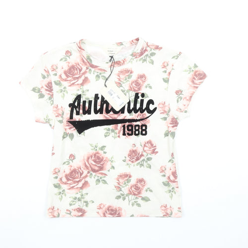 River Island Women’s Multicoloured Floral Relaxed T-Shirt UK14