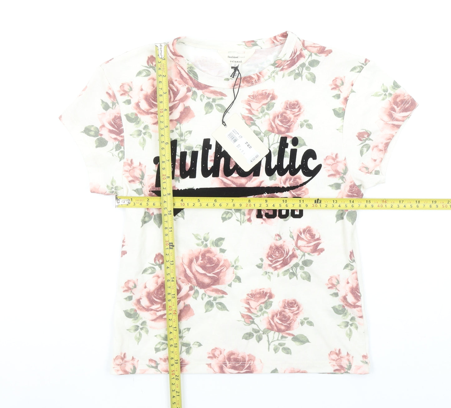 River Island Women’s Multicoloured Floral Relaxed T-Shirt UK14