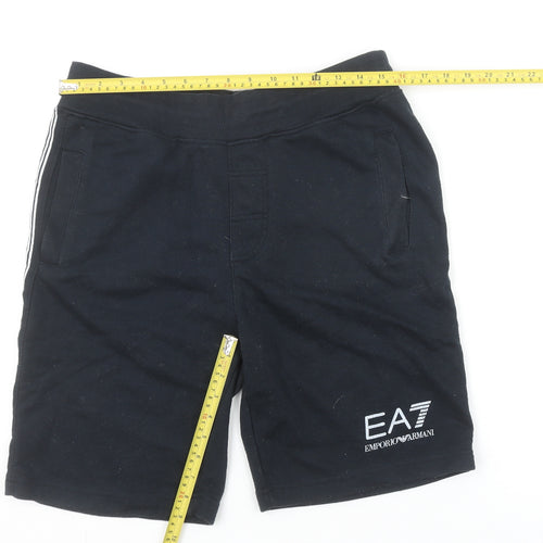 Emporio Armani Men’s Black EA7 Sweat Shorts Size M Casual Jersey