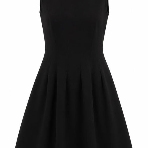 H&M Women’s Black Fit & Flare Sleeveless Knee Length Dress Size 12