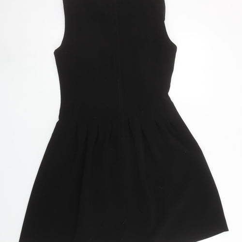 H&M Women’s Black Fit & Flare Sleeveless Knee Length Dress Size 12