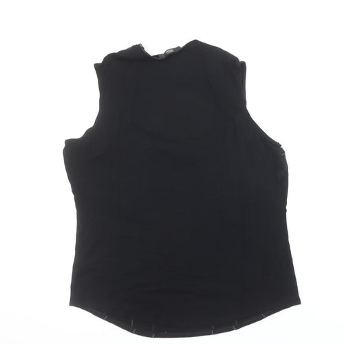 Marks and Spencer Women’s Black Lace Trim Camisole Top Size 20