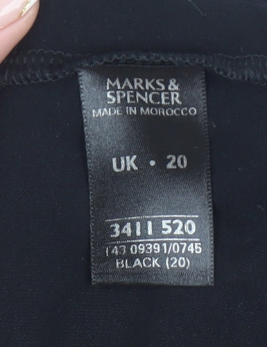 Marks and Spencer Women’s Black Lace Trim Camisole Top Size 20