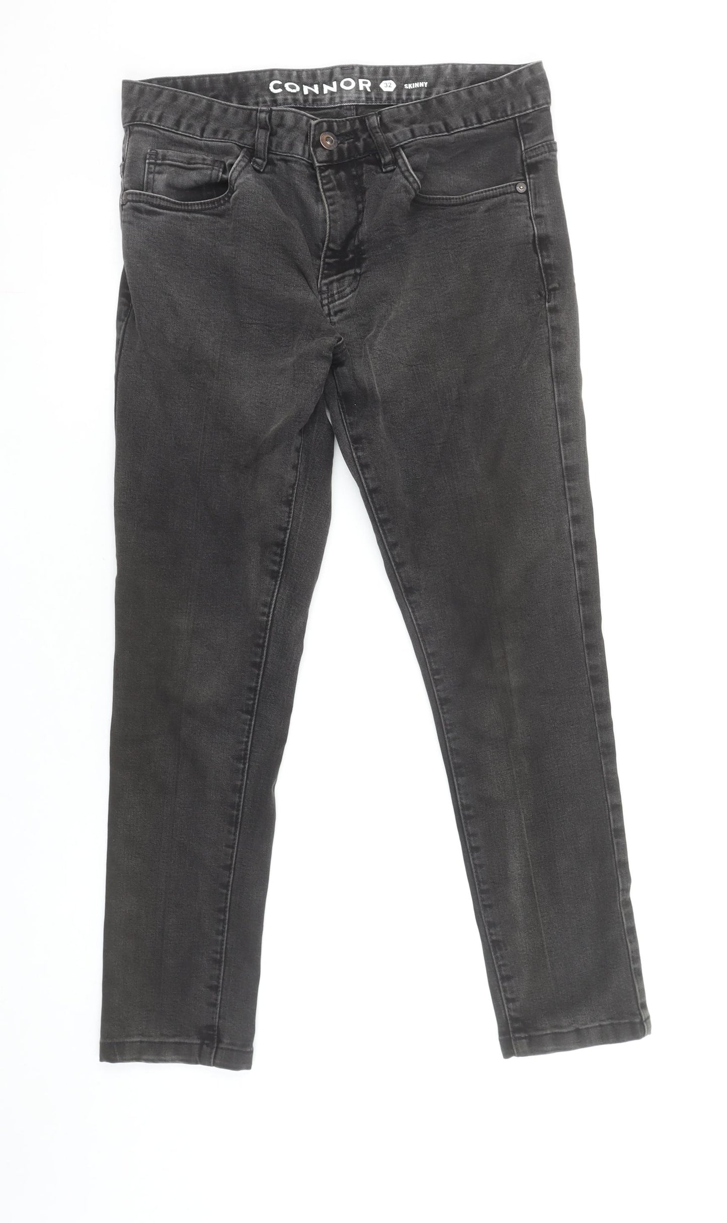 Connor Unisex Black Skinny Jeans Size 32 Slim Fit Denim