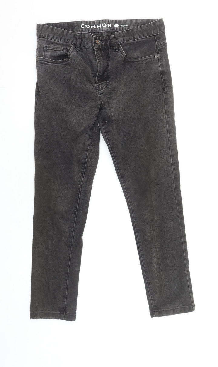 Connor Unisex Black Skinny Jeans Size 32 Slim Fit Denim