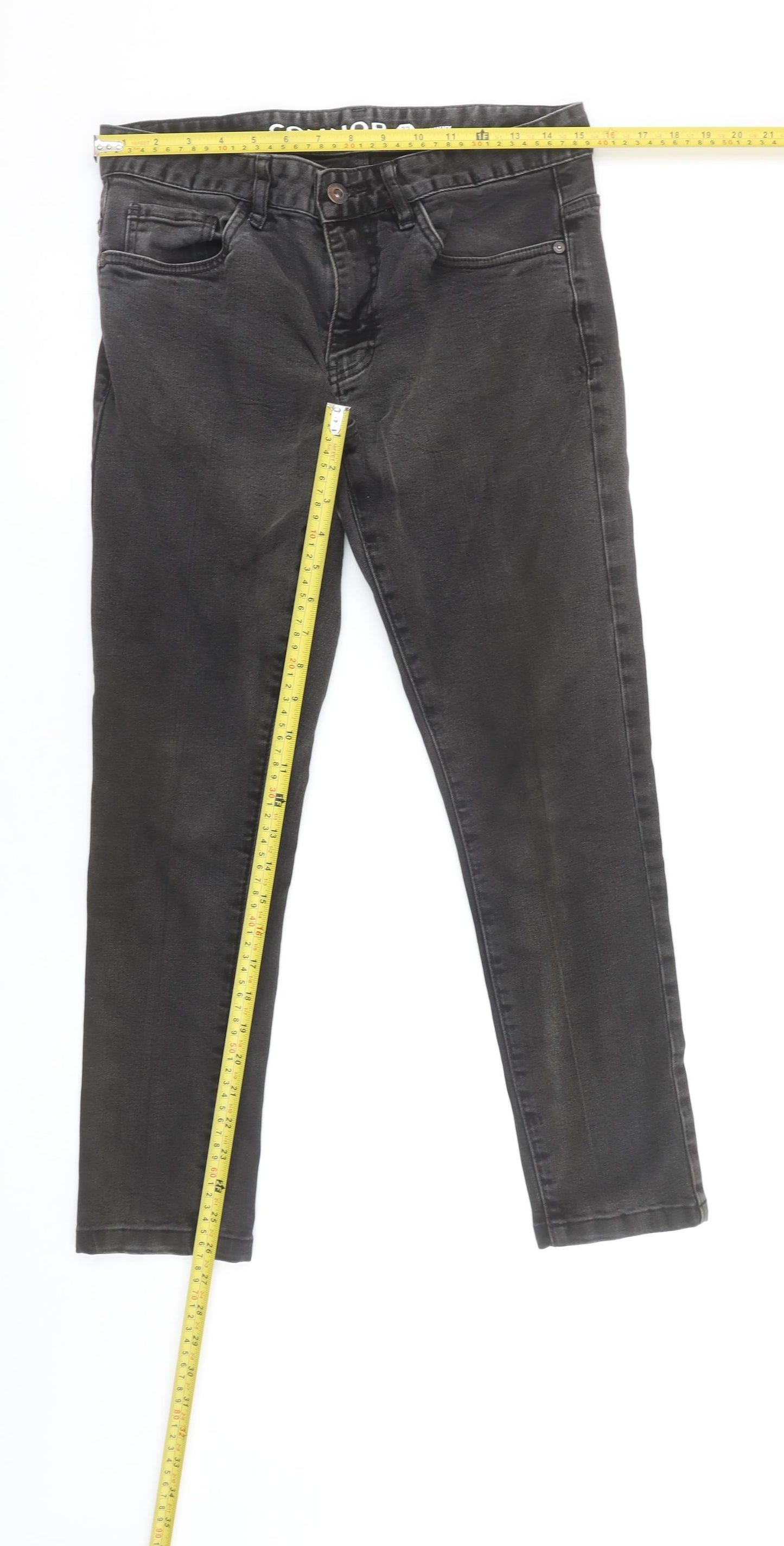 Connor Unisex Black Skinny Jeans Size 32 Slim Fit Denim