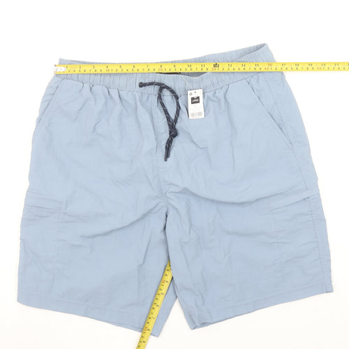 Dunnes Stores Men Blue L Swim Shorts Elastic Waist Quick Dry