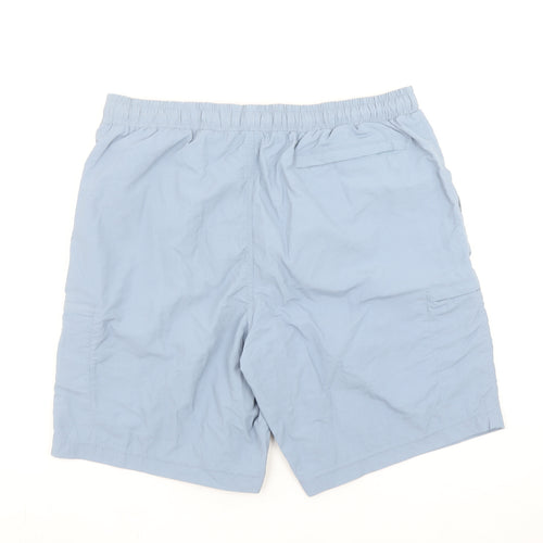 Dunnes Stores Men Blue L Swim Shorts Elastic Waist Quick Dry