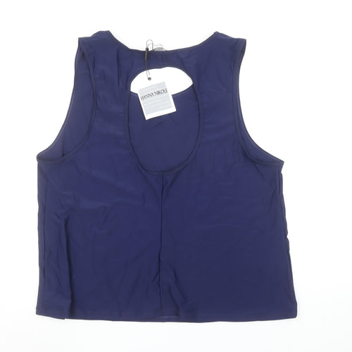 Hanna Nikole Women's Blue Plus Size 22 Sleeveless Tank Top