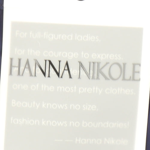 Hanna Nikole Women's Blue Plus Size 22 Sleeveless Tank Top