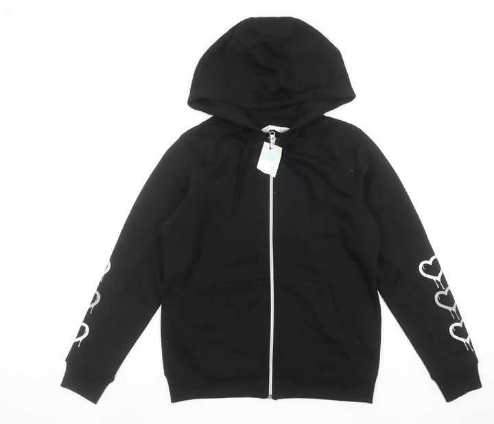 Primark Cares Women’s Black Full Zip Hoodie Size Small