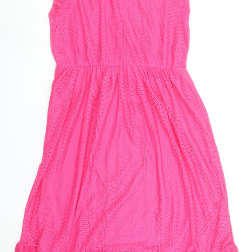 Dunnes Stores Women’s Pink A-Line Sleeveless Knee Length Dress Size 16-18