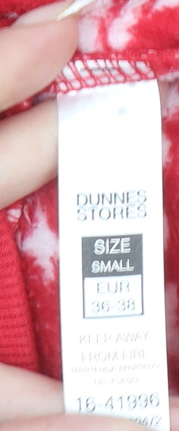 Dunnes Stores Women's Red Fleece Christmas Pyjama Top Size S