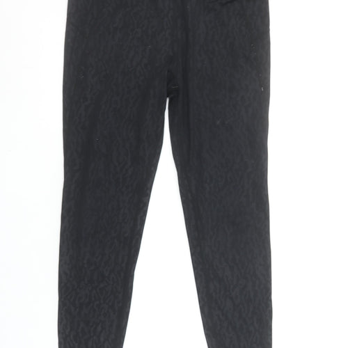 Sweaty Betty Women Black Small Ankle Leggings Animal Print Activewear