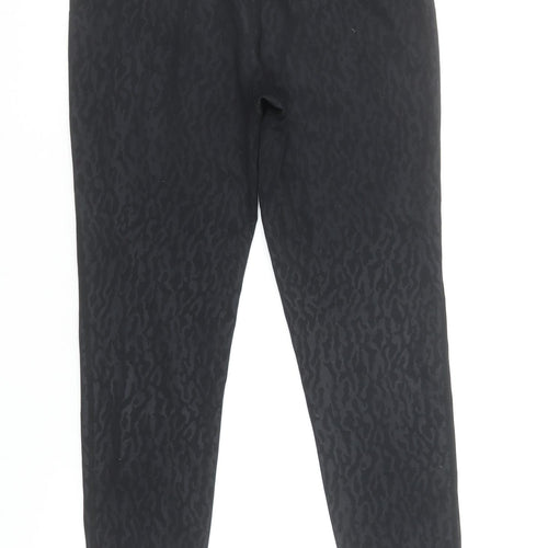 Sweaty Betty Women Black Small Ankle Leggings Animal Print Activewear