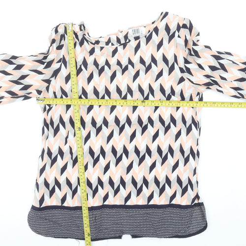 Saint Tropez Women's Multicoloured Geometric Tunic Blouse S