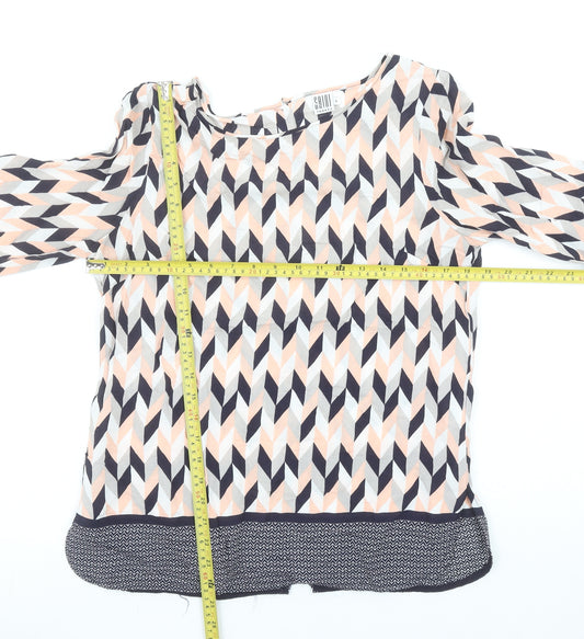 Saint Tropez Women's Multicoloured Geometric Tunic Blouse S