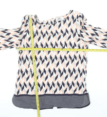 Saint Tropez Women's Multicoloured Geometric Tunic Blouse S