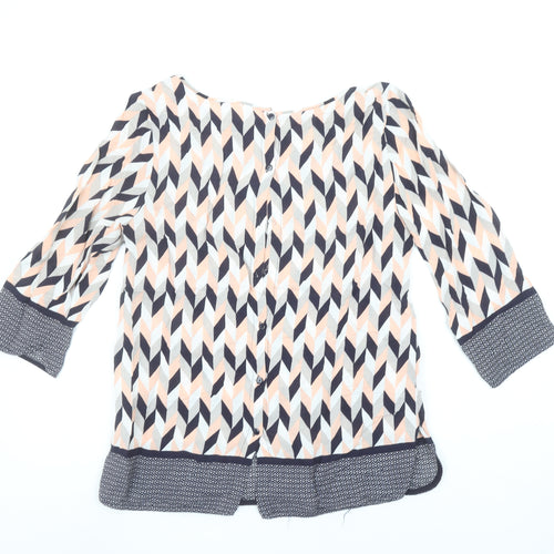 Saint Tropez Women's Multicoloured Geometric Tunic Blouse S