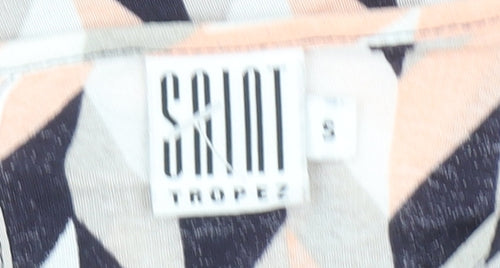 Saint Tropez Women's Multicoloured Geometric Tunic Blouse S