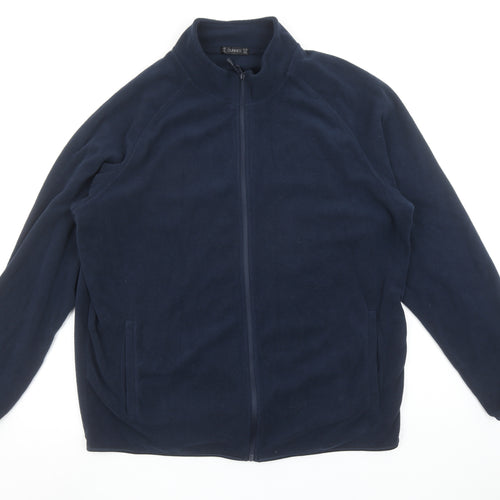 Dunnes Men Blue 2XL Fleece Full Zip Basic Jacket