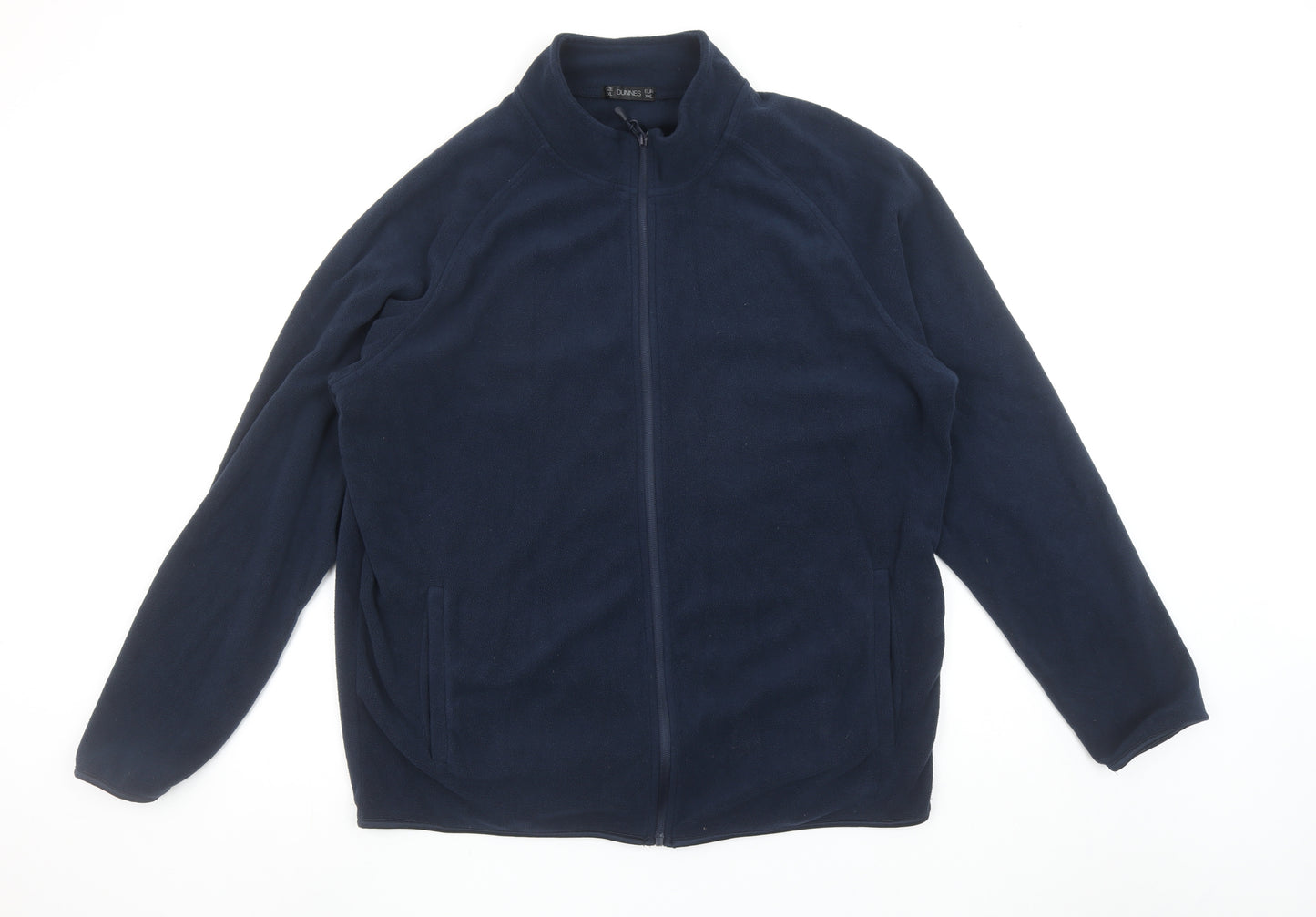 Dunnes Men Blue 2XL Fleece Full Zip Basic Jacket