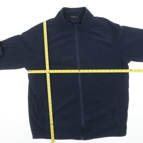 Dunnes Men Blue 2XL Fleece Full Zip Basic Jacket