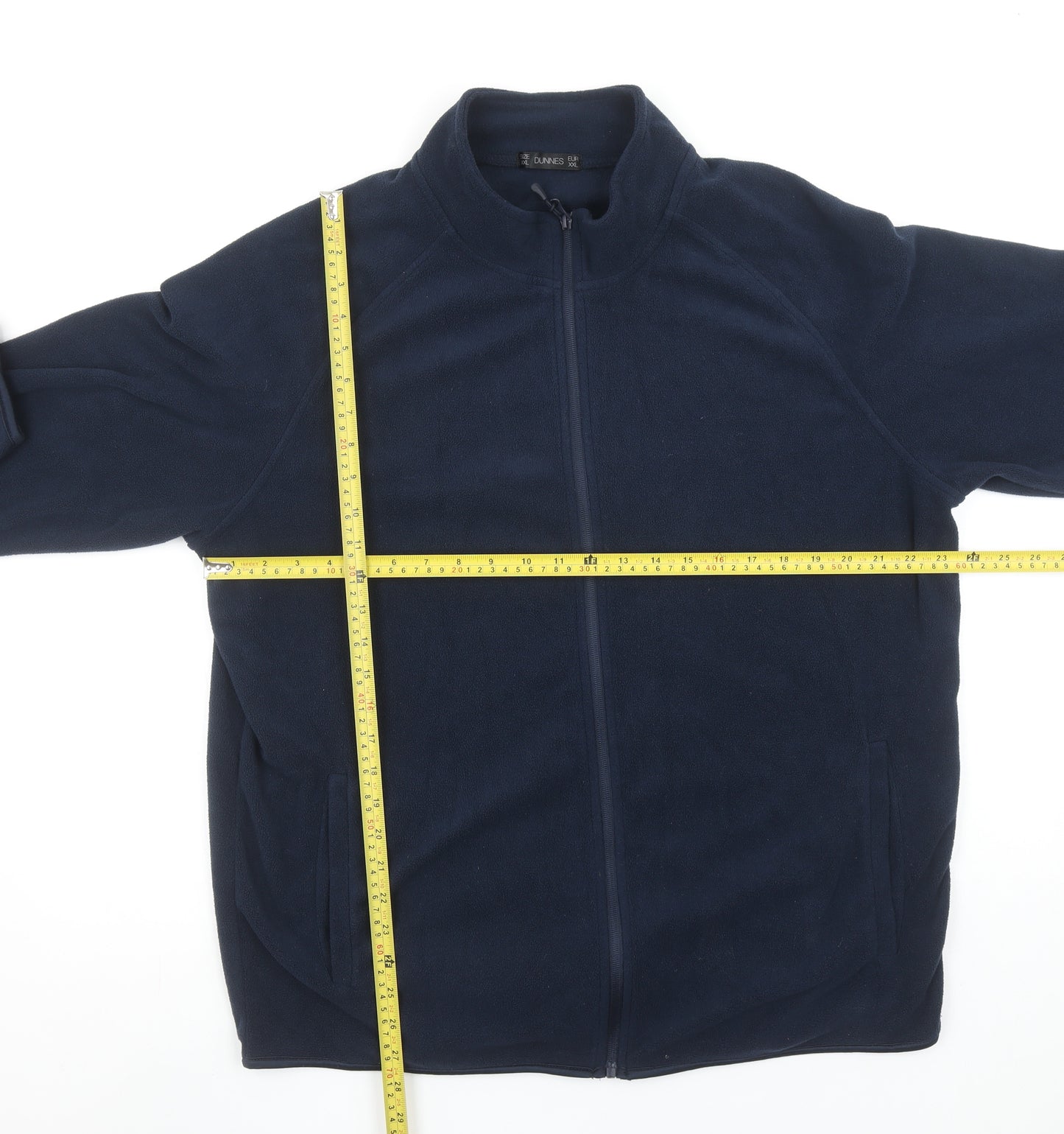 Dunnes Men Blue 2XL Fleece Full Zip Basic Jacket