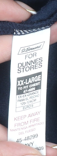 Dunnes Men Blue 2XL Fleece Full Zip Basic Jacket