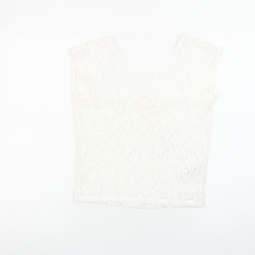 Savida Women's Ivory Lace Camisole Blouse Size 10