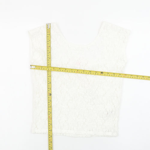 Savida Women's Ivory Lace Camisole Blouse Size 10