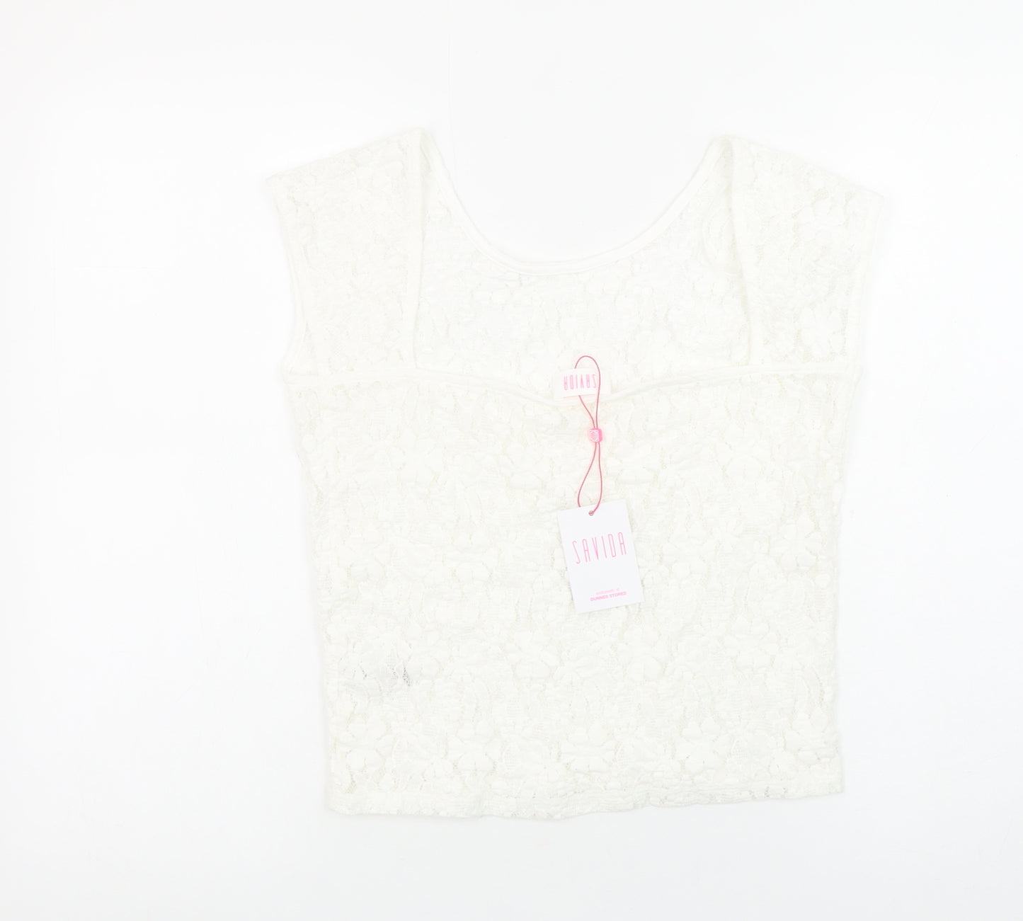 Savida Women's Ivory Lace Camisole Blouse Size 10