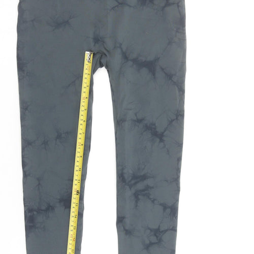 St. Bernard for Dunnes Stores Womens Grey Tie Dye Leggings Size 14 M Stretch Activewear