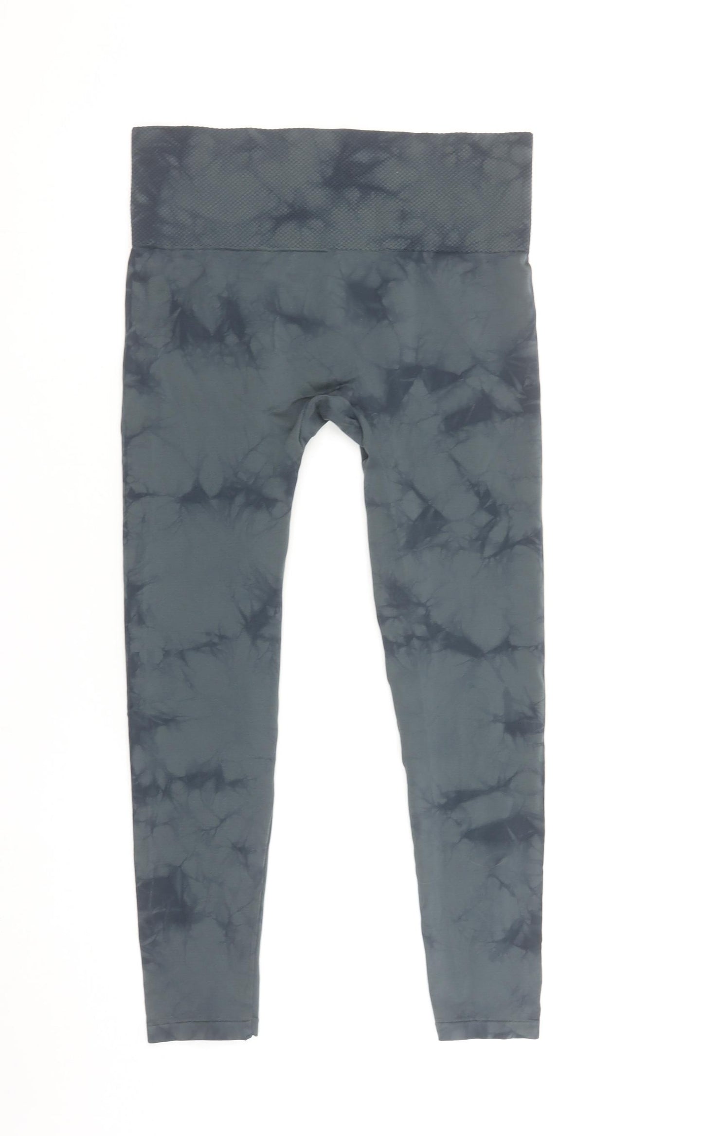 St. Bernard for Dunnes Stores Womens Grey Tie Dye Leggings Size 14 M Stretch Activewear