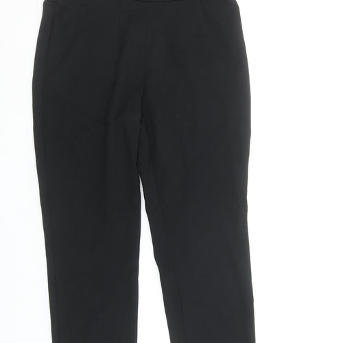 Marks and Spencer Womens Black Size 10 Short Leg Stretch Leggings