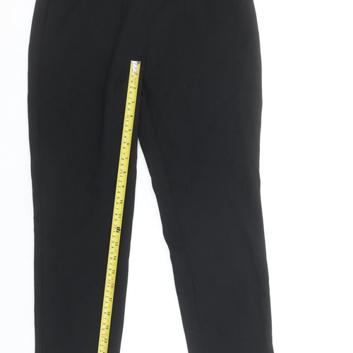 Marks and Spencer Womens Black Size 10 Short Leg Stretch Leggings